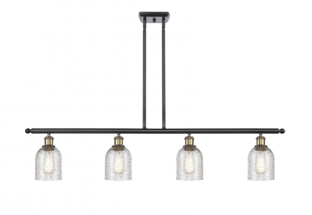 Caledonia - 4 Light - 48 inch - Black Antique Brass - Cord hung - Island Light