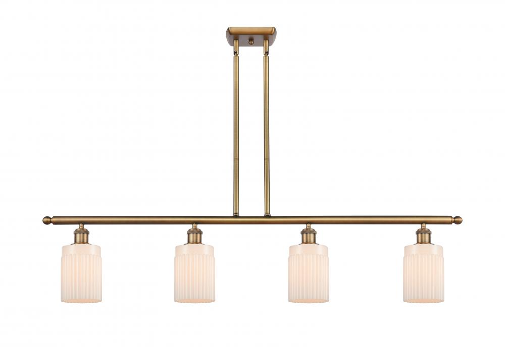 Hadley - 4 Light - 48 inch - Brushed Brass - Stem hung - Island Light