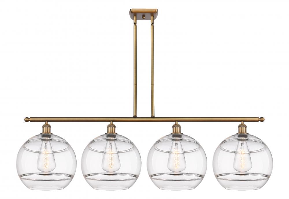 Rochester - 4 Light - 50 inch - Brushed Brass - Cord hung - Island Light