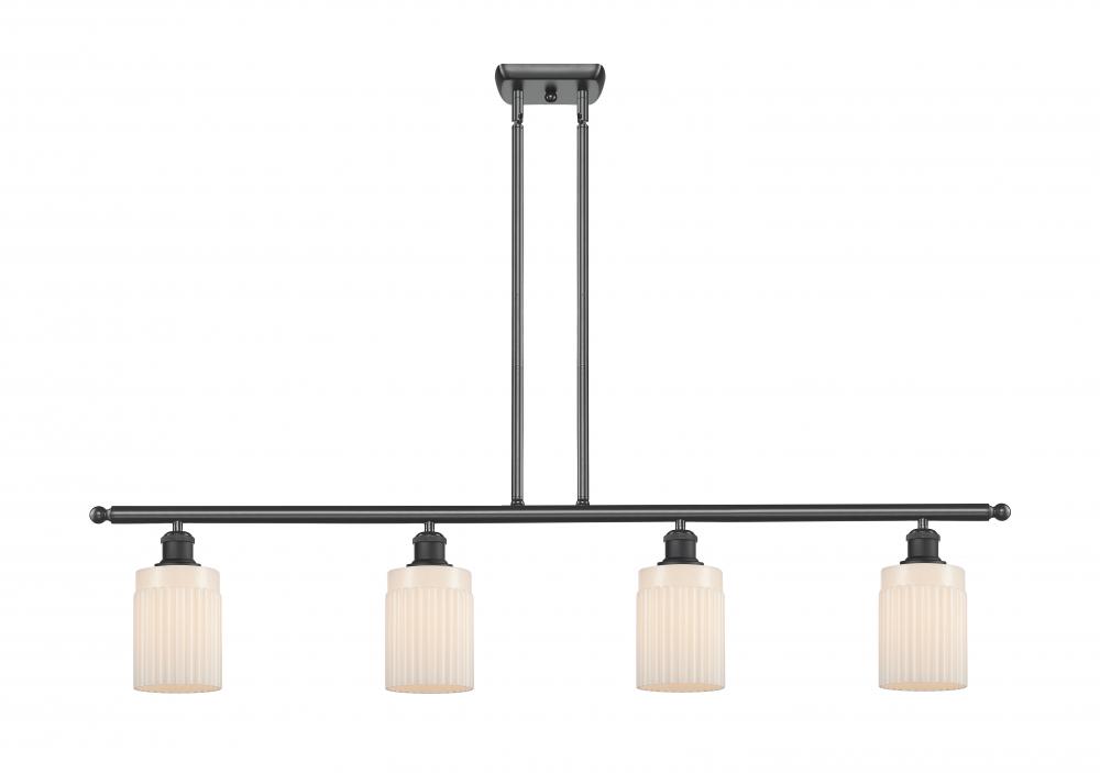 Hadley - 4 Light - 48 inch - Matte Black - Stem hung - Island Light