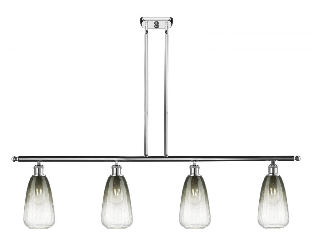 Brookhaven Almond - 4 Light - 48 inch - Polished Chrome - Stem Hung - Island Light