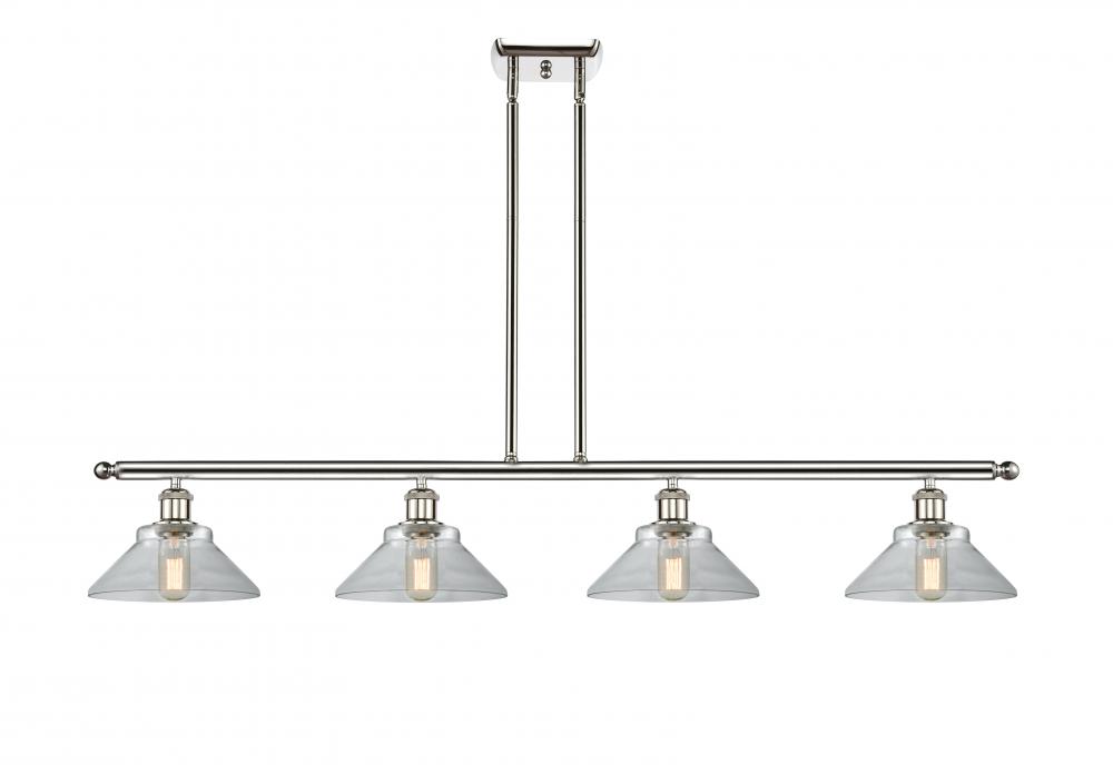 Orwell - 4 Light - 48 inch - Polished Nickel - Cord hung - Island Light