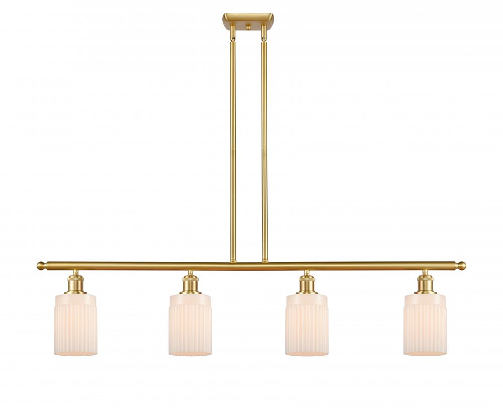 Hadley - 4 Light - 48 inch - Satin Gold - Stem hung - Island Light