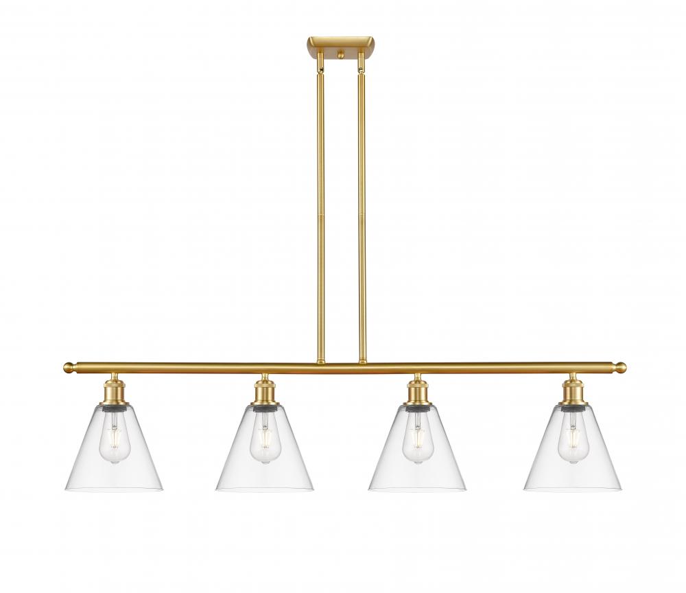 Berkshire - 4 Light - 48 inch - Satin Gold - Cord hung - Island Light