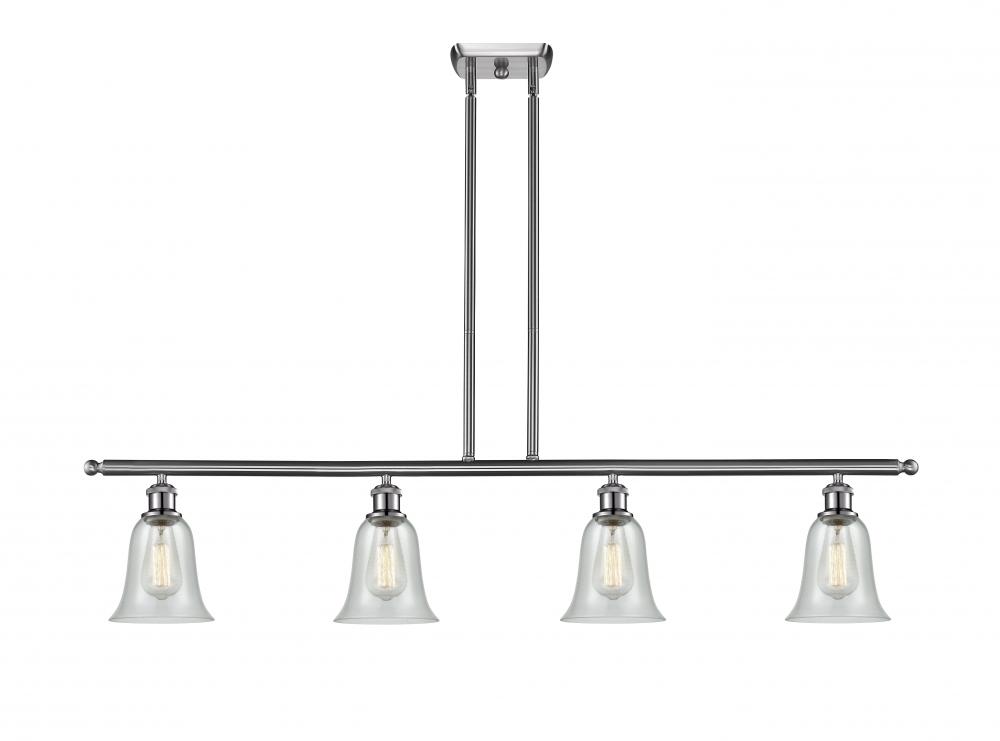 Hanover - 4 Light - 48 inch - Brushed Satin Nickel - Cord hung - Island Light