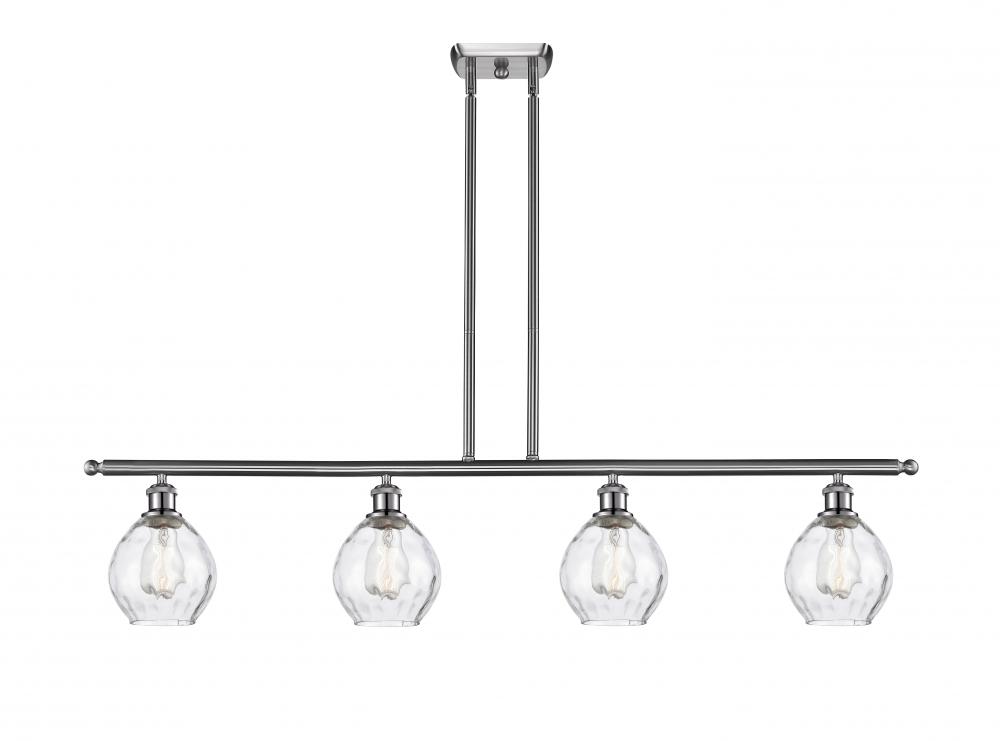 Waverly - 4 Light - 48 inch - Brushed Satin Nickel - Cord hung - Island Light