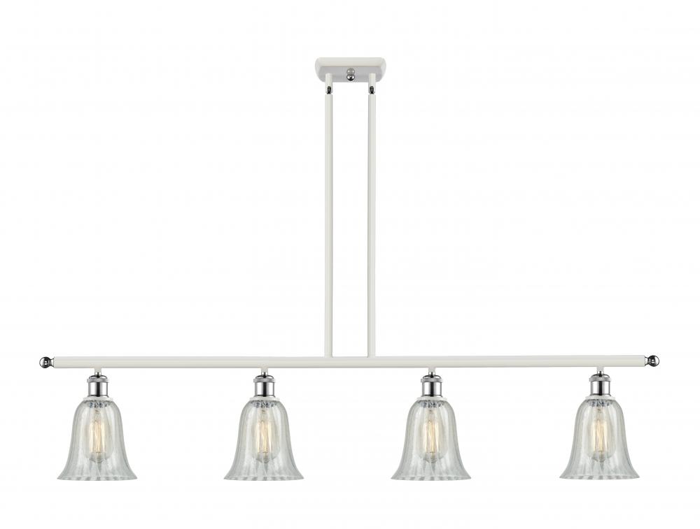 Hanover - 4 Light - 48 inch - White Polished Chrome - Cord hung - Island Light