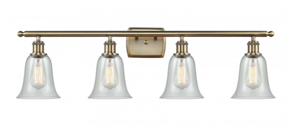 Hanover - 4 Light - 36 inch - Antique Brass - Bath Vanity Light