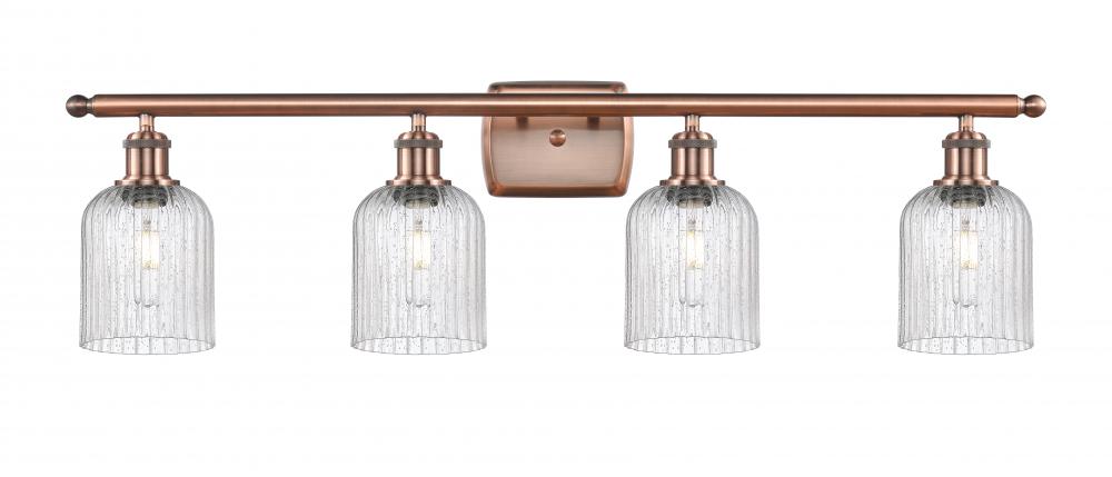 Bridal Veil - 4 Light - 35 inch - Antique Copper - Bath Vanity Light