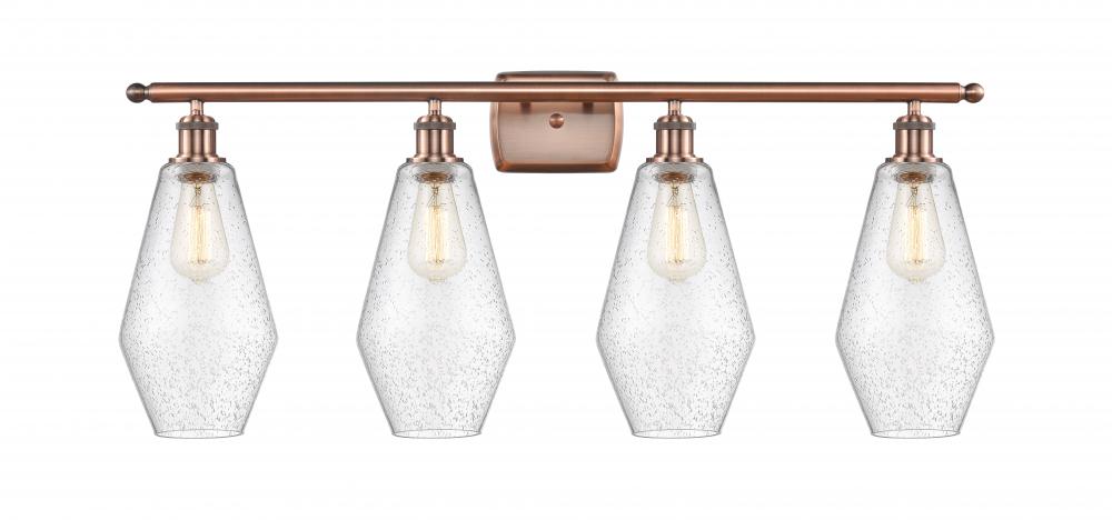 Cindyrella - 4 Light - 37 inch - Antique Copper - Bath Vanity Light