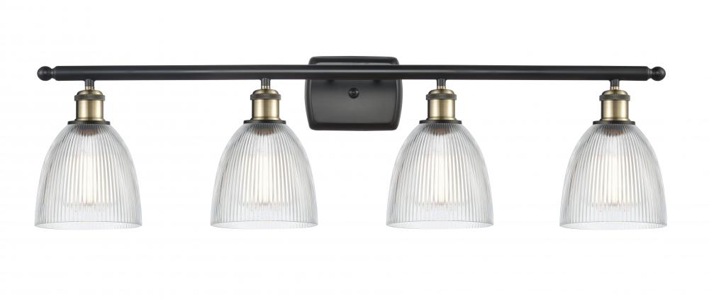 Castile - 4 Light - 36 inch - Black Antique Brass - Bath Vanity Light