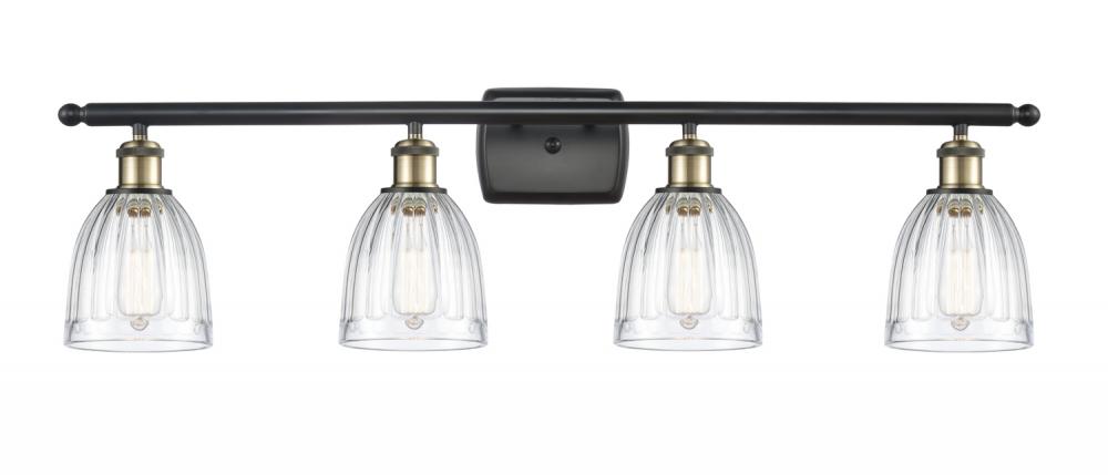 Brookfield - 4 Light - 36 inch - Black Antique Brass - Bath Vanity Light