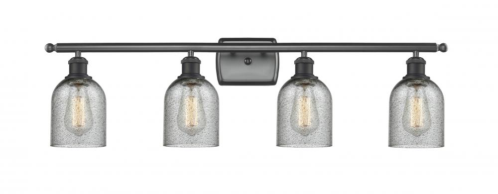 Caledonia - 4 Light - 35 inch - Matte Black - Bath Vanity Light