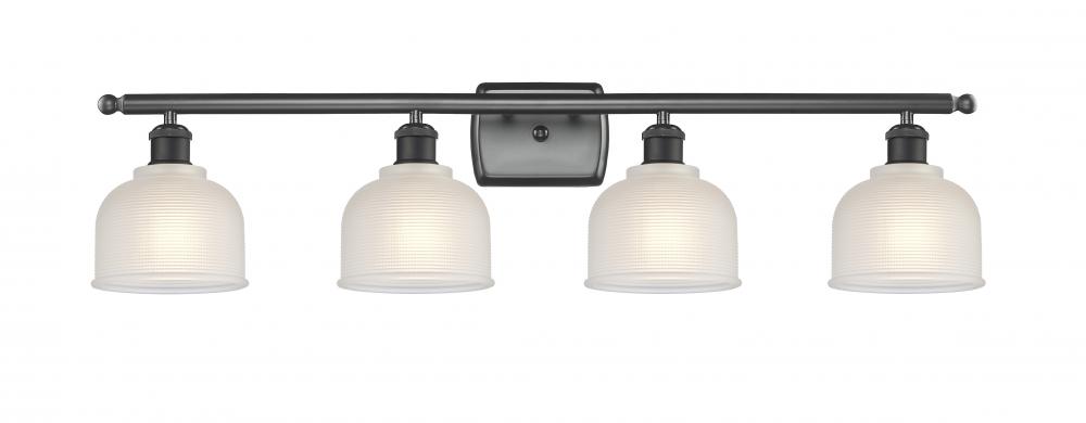 Dayton - 4 Light - 36 inch - Matte Black - Bath Vanity Light