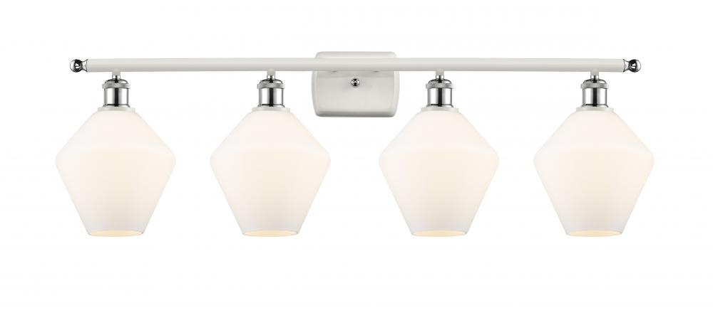 Cindyrella - 4 Light - 38 inch - White Polished Chrome - Bath Vanity Light