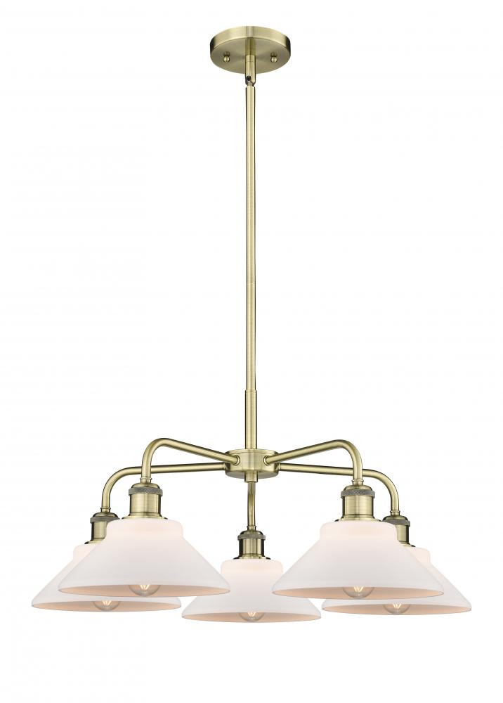 Orwell - 5 Light - 26 inch - Antique Brass - Chandelier