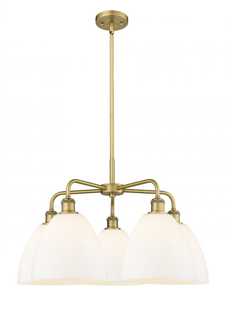 Bristol - 5 Light - 27 inch - Brushed Brass - Chandelier