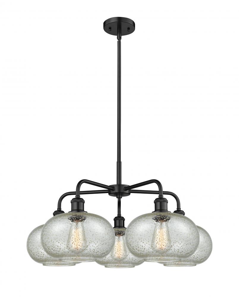 Gorham - 5 Light - 28 inch - Matte Black - Chandelier