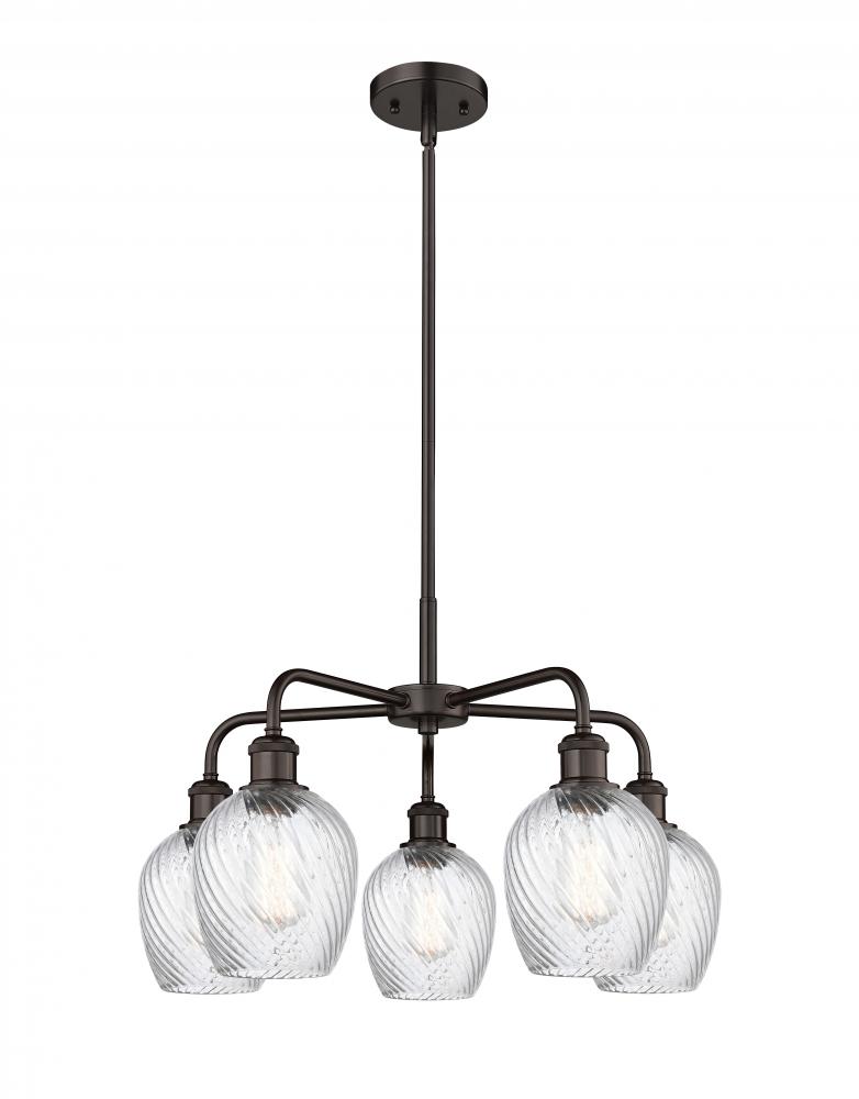 Salina - 5 Light - 24 inch - Oil Rubbed Bronze - Chandelier