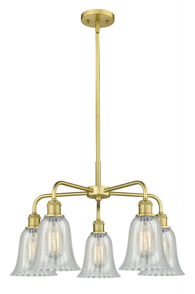 Hanover - 5 Light - 24 inch - Satin Gold - Chandelier