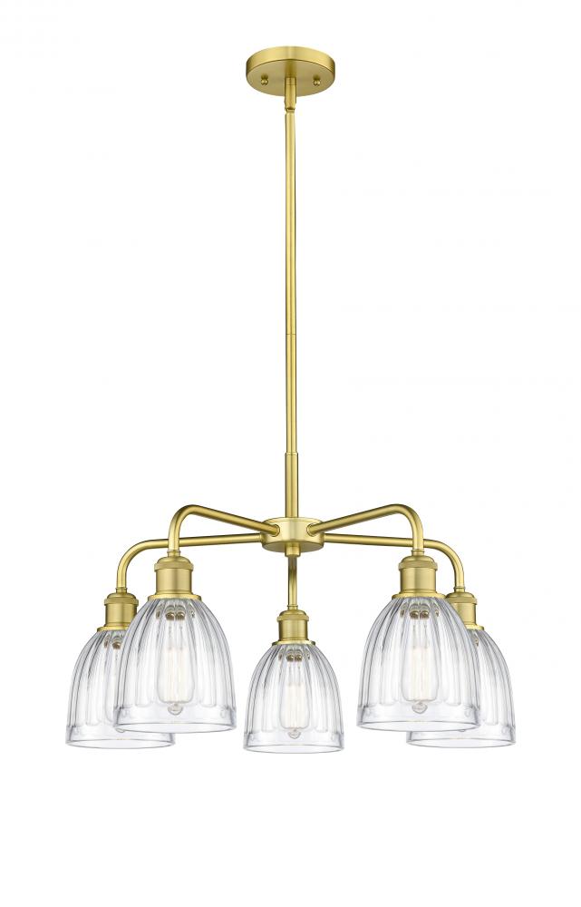 Brookfield - 5 Light - 24 inch - Satin Gold - Chandelier