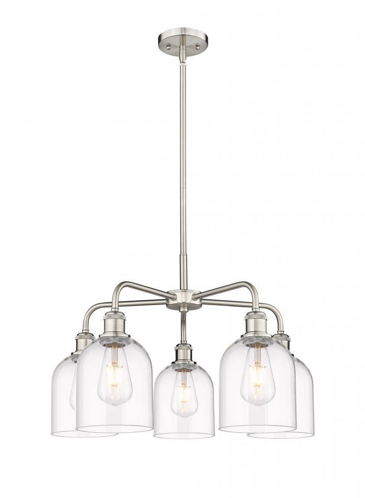 Bella - 5 Light - 24 inch - Satin Nickel - Chandelier