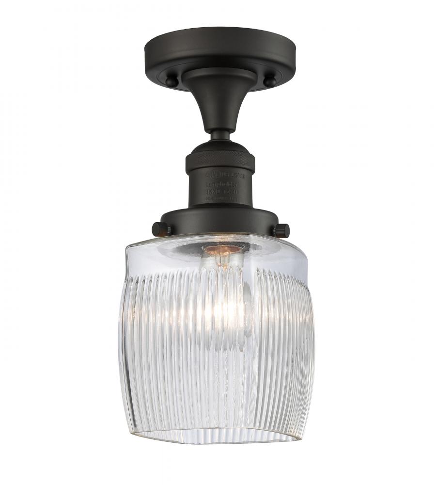 Colton - 1 Light - 6 inch - Oil Rubbed Bronze - Semi-Flush Mount