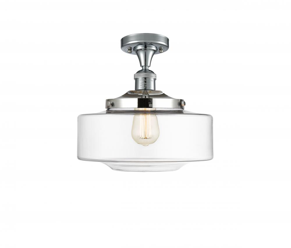 Bridgeton - 1 Light - 12 inch - Polished Chrome - Semi-Flush Mount