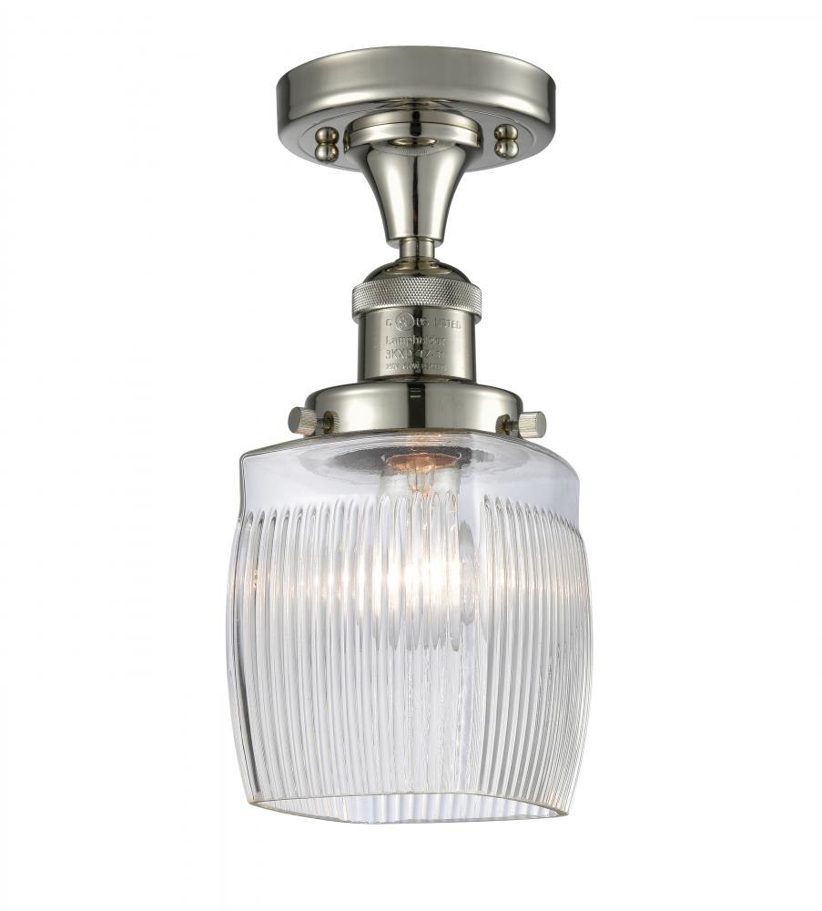 Colton - 1 Light - 6 inch - Polished Nickel - Semi-Flush Mount