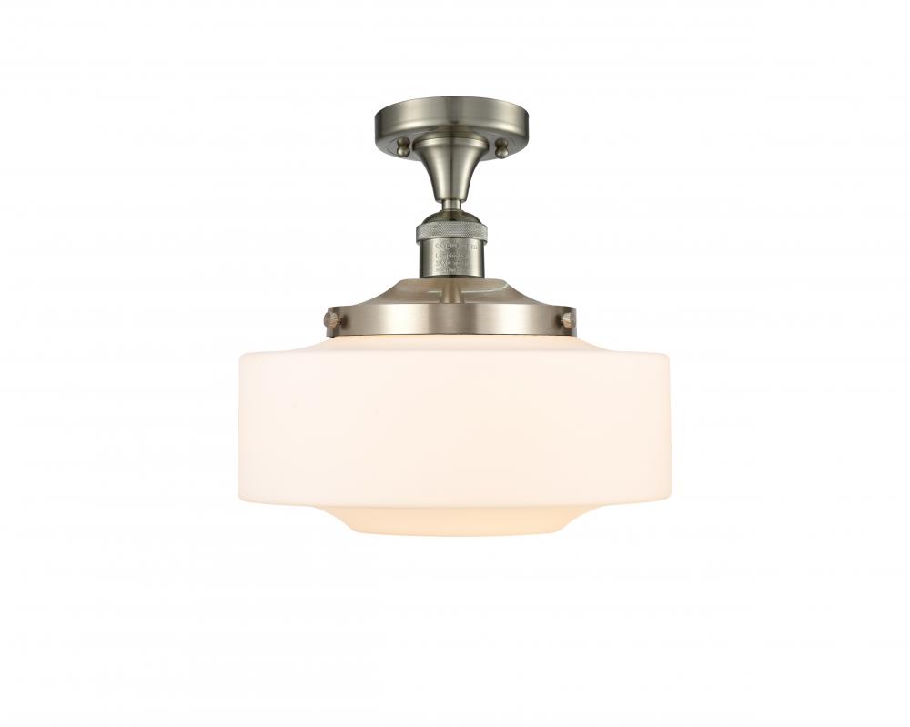 Bridgeton - 1 Light - 12 inch - Brushed Satin Nickel - Semi-Flush Mount