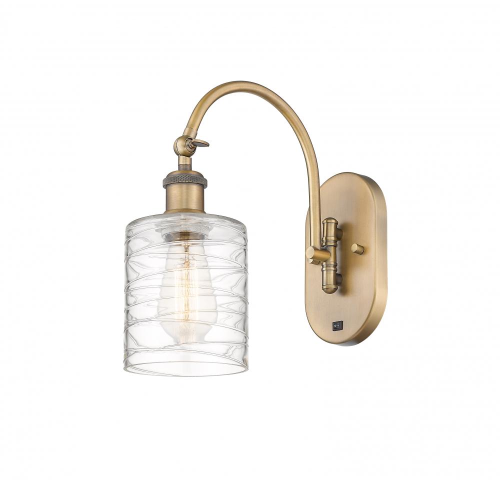 Cobbleskill - 1 Light - 5 inch - Brushed Brass - Adjustable Swing Arm