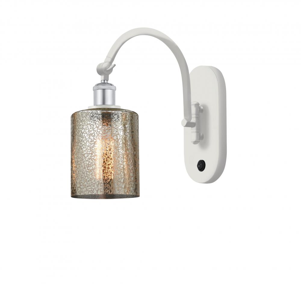 Cobbleskill - 1 Light - 5 inch - White Polished Chrome - Sconce