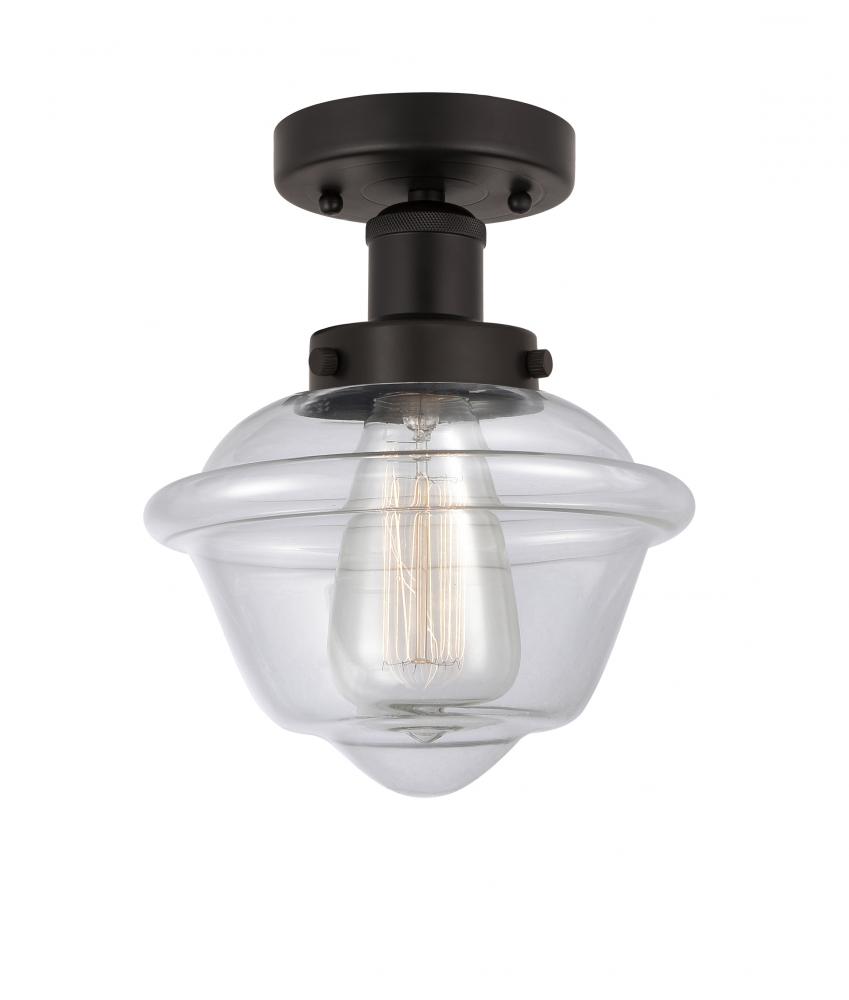 Oxford - 1 Light - 7 inch - Oil Rubbed Bronze - Semi-Flush Mount