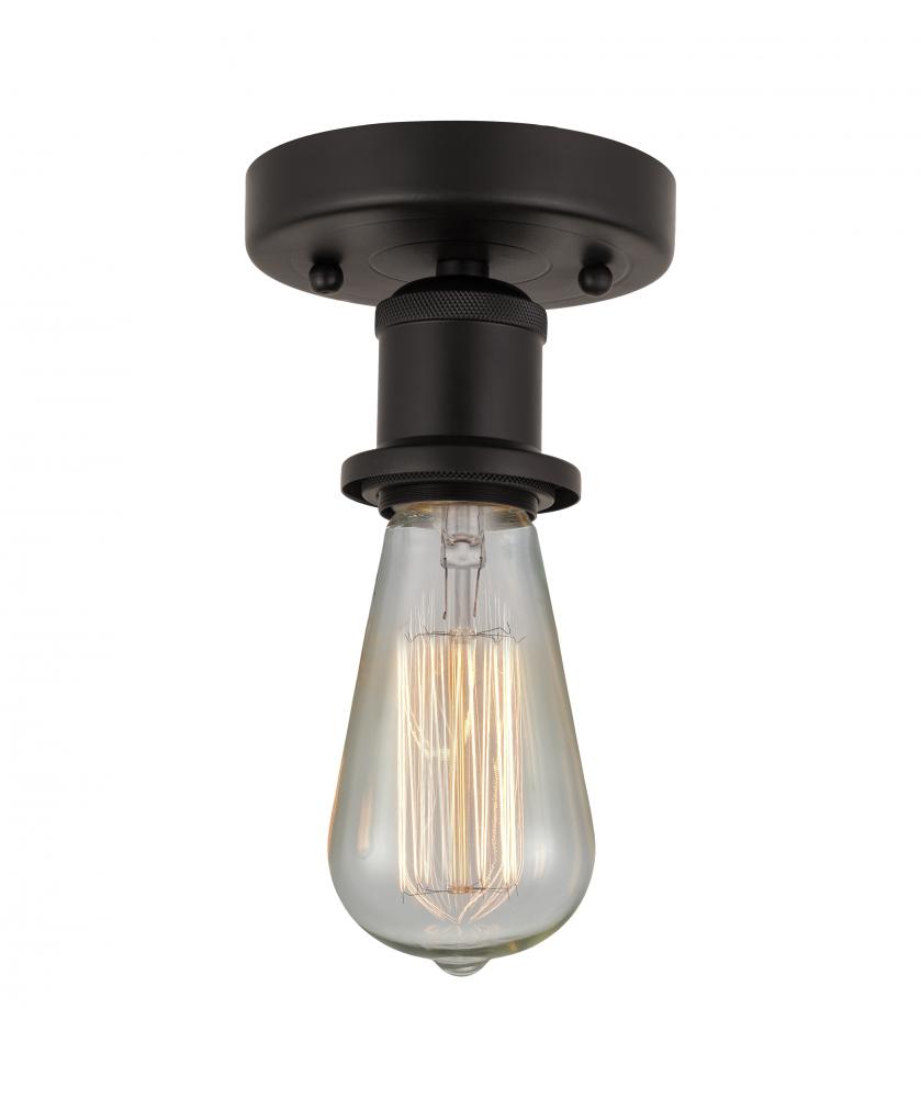 Bare Bulb - 1 Light - 2 inch - Oil Rubbed Bronze - Semi-Flush Mount