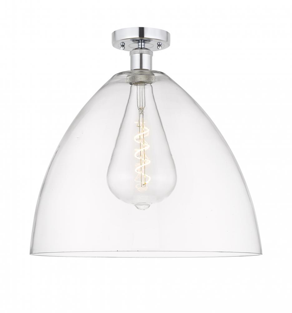 Bristol - 1 Light - 16 inch - Polished Chrome - Semi-Flush Mount