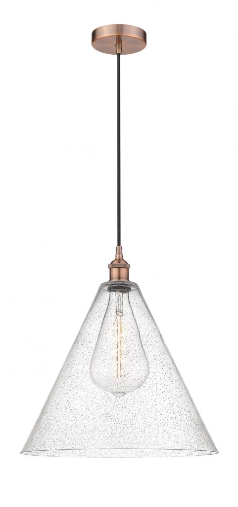 Berkshire - 1 Light - 16 inch - Antique Copper - Cord hung - Pendant