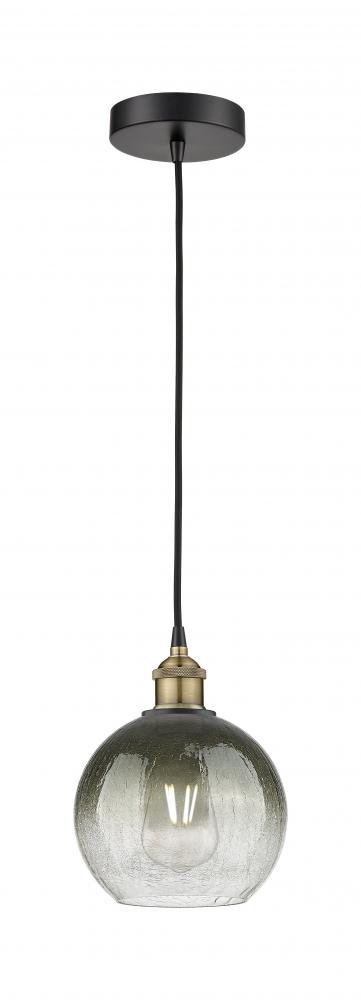 Brookhaven Globe - 1 Light - 8 inch - Black Antique Brass - Cord hung - Mini Pendant