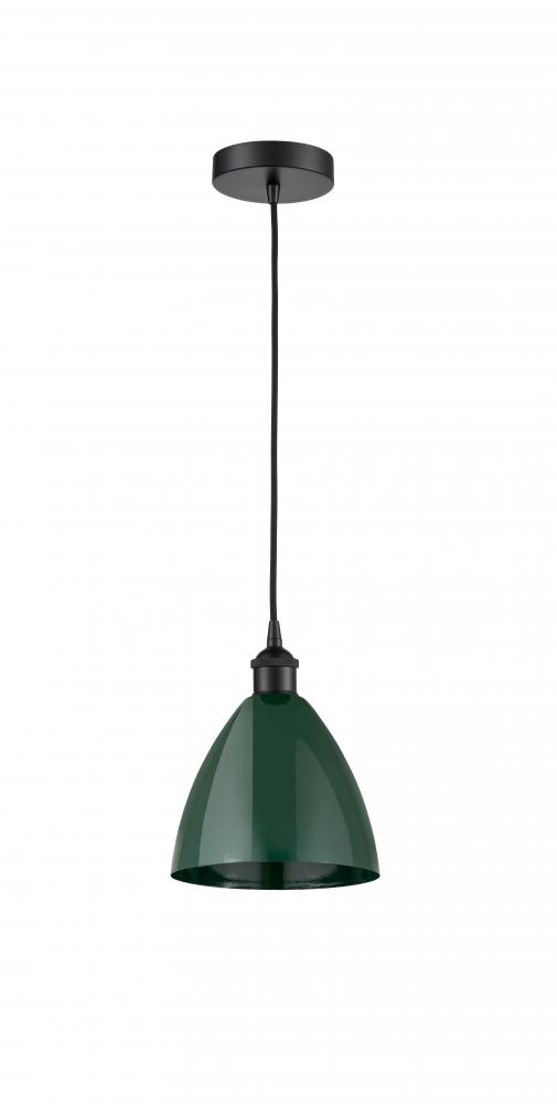 Plymouth - 1 Light - 8 inch - Matte Black - Cord hung - Mini Pendant