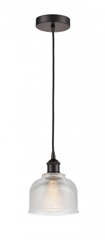 Dayton - 1 Light - 6 inch - Oil Rubbed Bronze - Cord hung - Mini Pendant