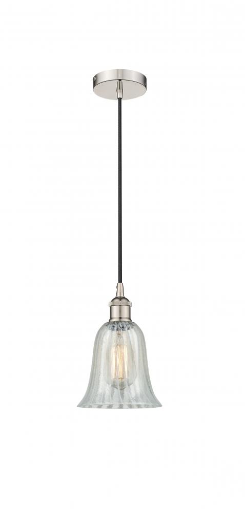 Hanover - 1 Light - 6 inch - Polished Nickel - Cord hung - Mini Pendant