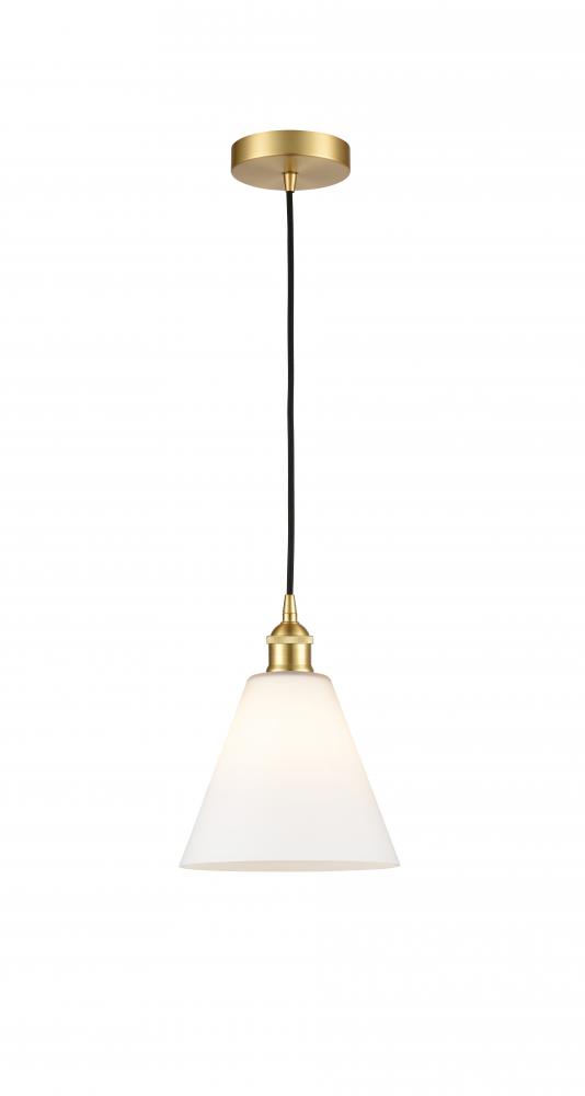 Berkshire - 1 Light - 8 inch - Satin Gold - Mini Pendant