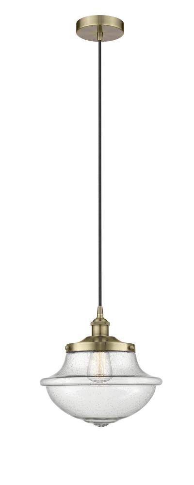 Oxford - 1 Light - 12 inch - Antique Brass - Mini Pendant