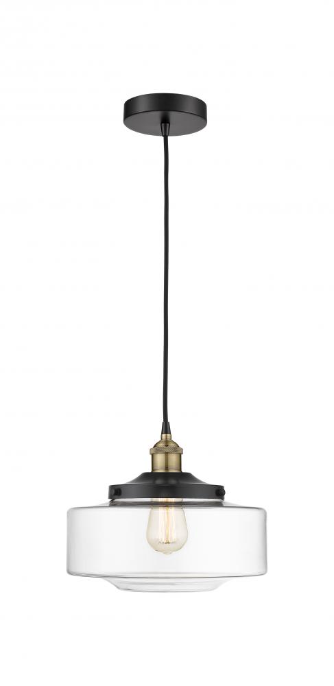 Bridgeton - 1 Light - 12 inch - Black Antique Brass - Mini Pendant