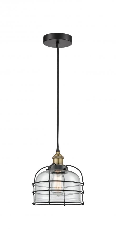 Bell Cage - 1 Light - 9 inch - Black Antique Brass - Mini Pendant