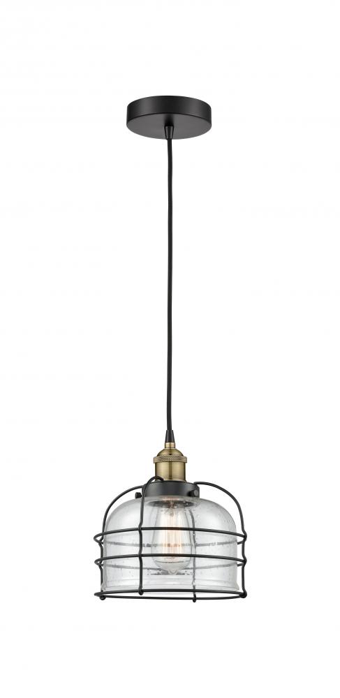 Bell Cage - 1 Light - 9 inch - Black Antique Brass - Mini Pendant