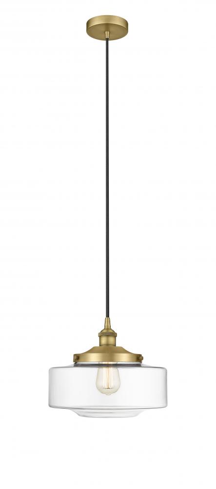 Bridgeton - 1 Light - 12 inch - Brushed Brass - Mini Pendant