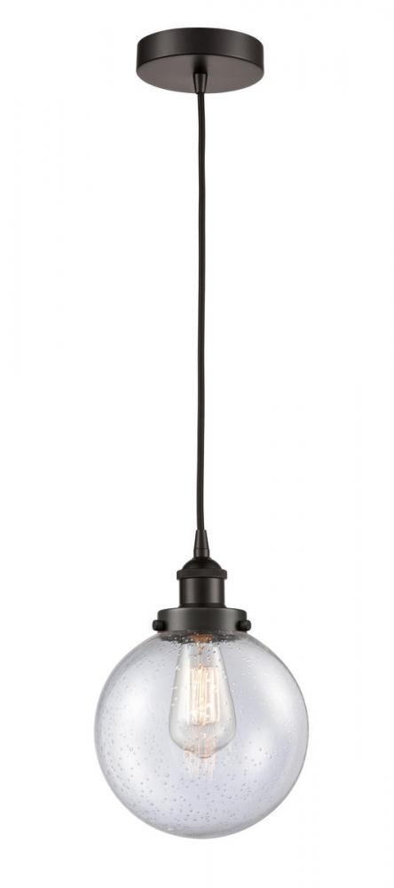 Beacon - 1 Light - 8 inch - Oil Rubbed Bronze - Cord hung - Mini Pendant