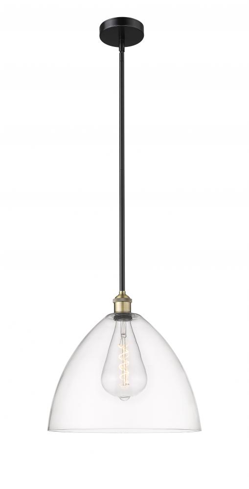 Bristol - 1 Light - 16 inch - Black Antique Brass - Cord hung - Pendant