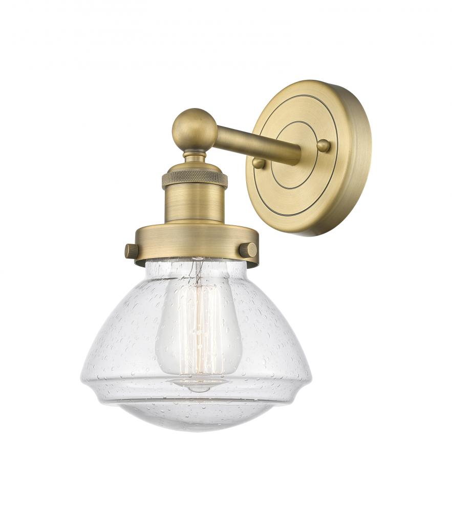 Olean - 1 Light - 7 inch - Brushed Brass - Sconce