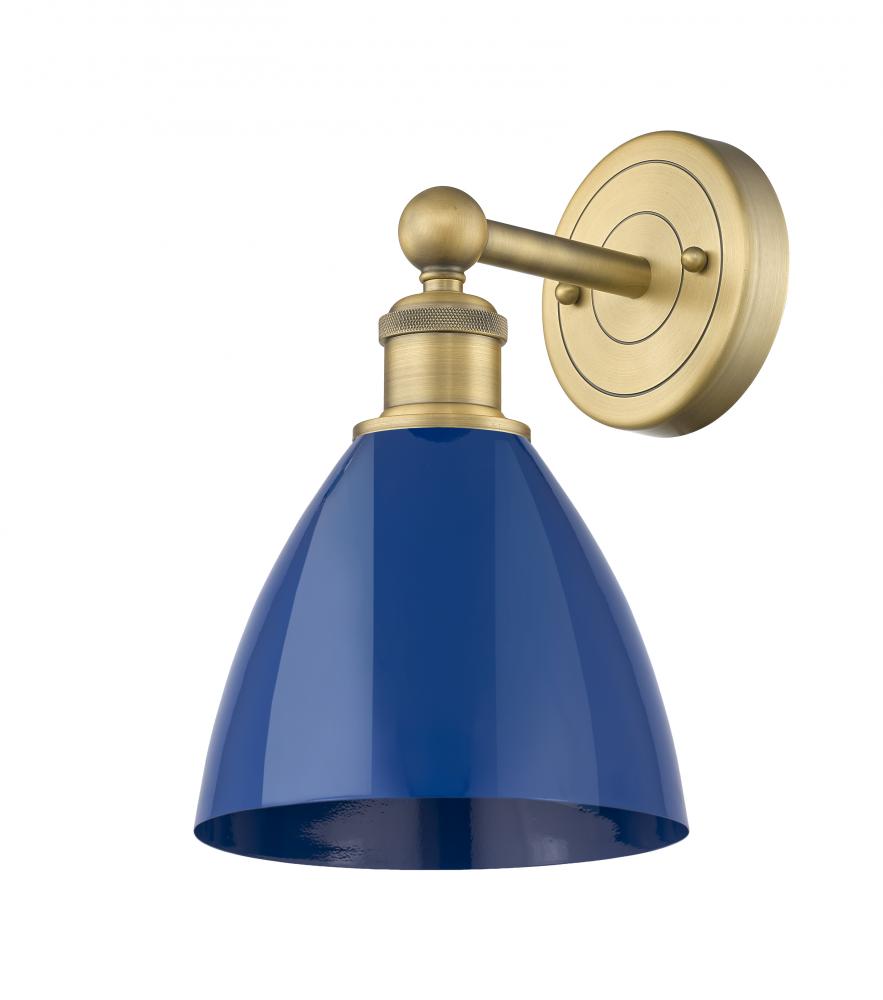 Plymouth - 1 Light - 8 inch - Brushed Brass - Sconce